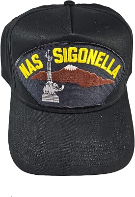Naval AIR Station Sigonella, Italy HAT - Black - Veteran Owned Business
