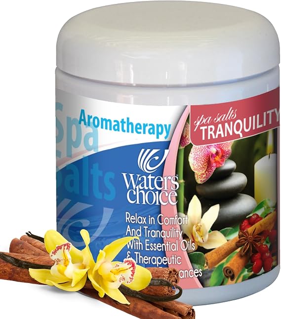 Waters Choice Tranquility Aromatherapy Salts for Spas. Cinnamon, Vanilla and a hint of Berry Will Delight Your Senses.