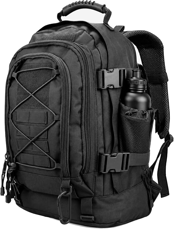 Miramrax Tactical Backpack Military Army Daypack - Assault Pack for Men Molle Backpacks Bug Out Bag 3 Day Pack for Hiking Camping Travel Hunting Rucksack Trekking Black