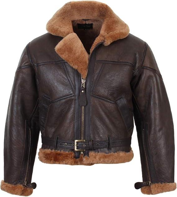 Mil-Tec Unisex Blouson Cuir Pilote Raf