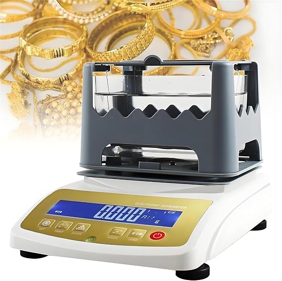 Precious Metal Inspection Kit with LCD Display Silver, Platinum, Digital Gold Purity Analyzer, Electronic Meter 1200k