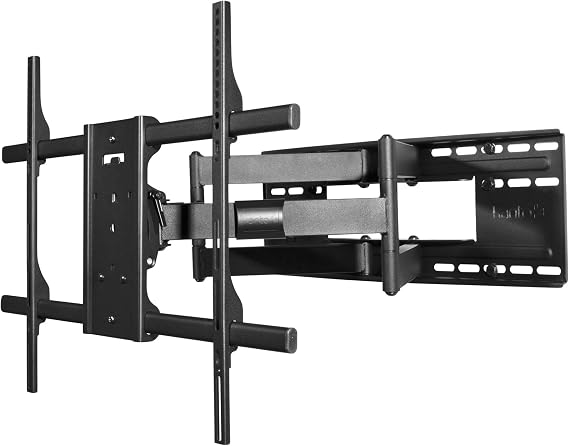 Kanto FMX3C Full Motion Articulating TV Mount for 50 to 100 inch TVs | Supports up to 150 lb (68 kg) | Up to 28" Extension | +15 to -5 Tilt | 88 Swivel | Black
