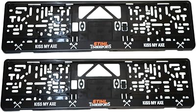 Stihl Timbersports 04205600008 License Plate Holder Black