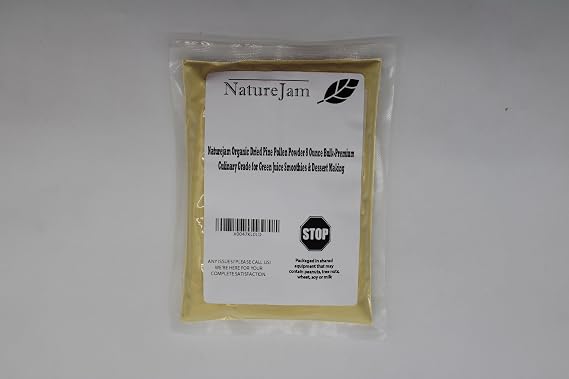 Naturejam Organic Dried Pine Pollen Powder 8 Ounce Bulk-Premium Culinary Grade for Green Juice Smoothies & Dessert Making
