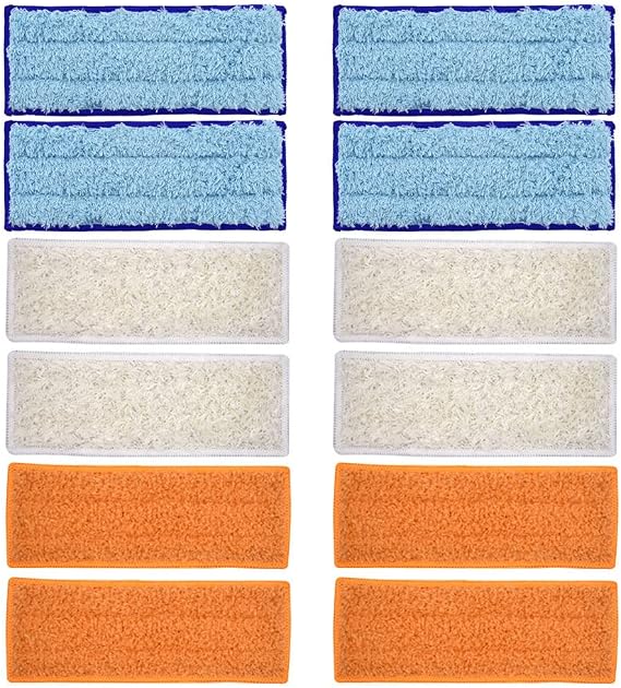 Mop Pads for iRobot Braava Jet 200 Series 240-250, 12-Pack