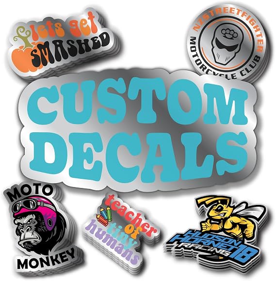Chrome Custom Stickers and Decals. Upload Your Photo, Text, Logo, or Image. UV & Fade Resistant, Dishwasher Safe, Vinyl w/Air Release Adhesive for Bubble Free Installation. Choose Qty, Mirror Finish