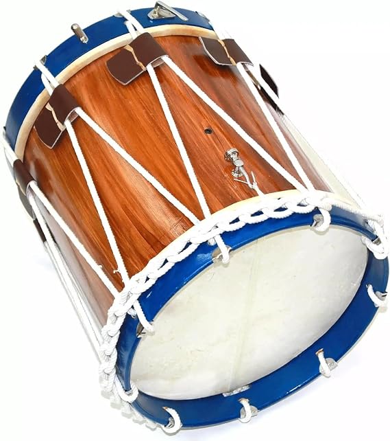 Civil War Drum Colonial Marching REVOLUTIONARY MEDIEVAL 14" Inches Snare Blue Rims.