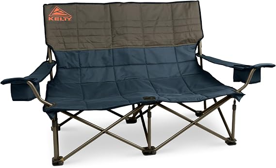 Kelty Low Loveseat 2 Person Double Camping Chair (Low Height/Dark Shadow)
