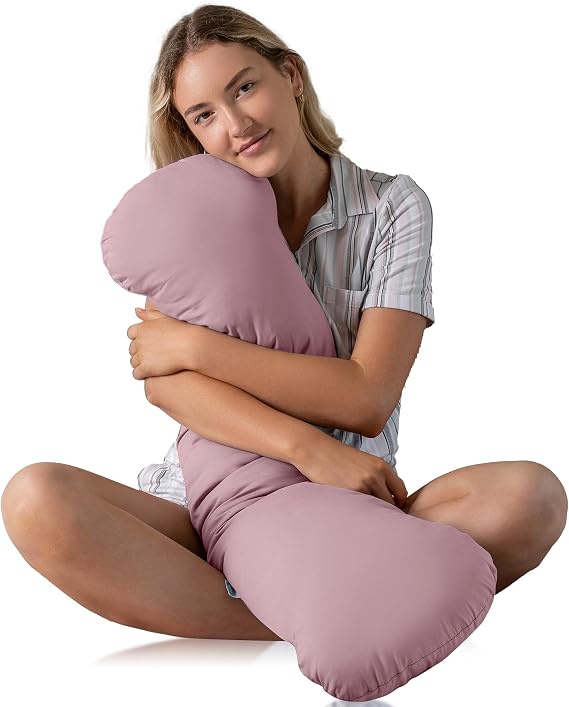 SleepCloud Weighted Body Pillow 6.5lbs, Cooling Tencel Cover, 41 x 10