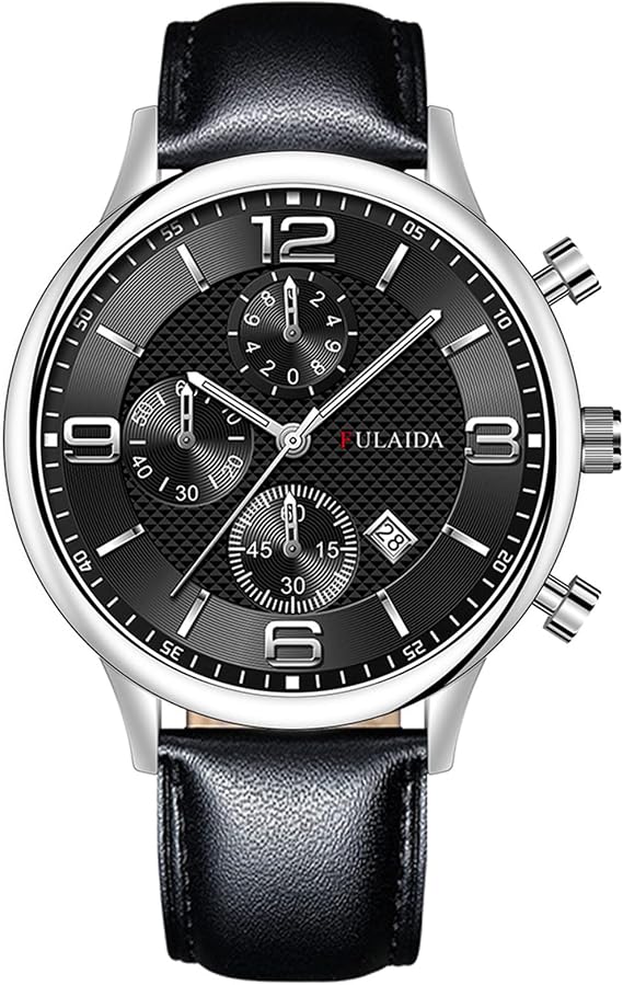 Fashion Sport Men's Stainless Case Belt Quartz Analog Wrist Watch Gr-b200