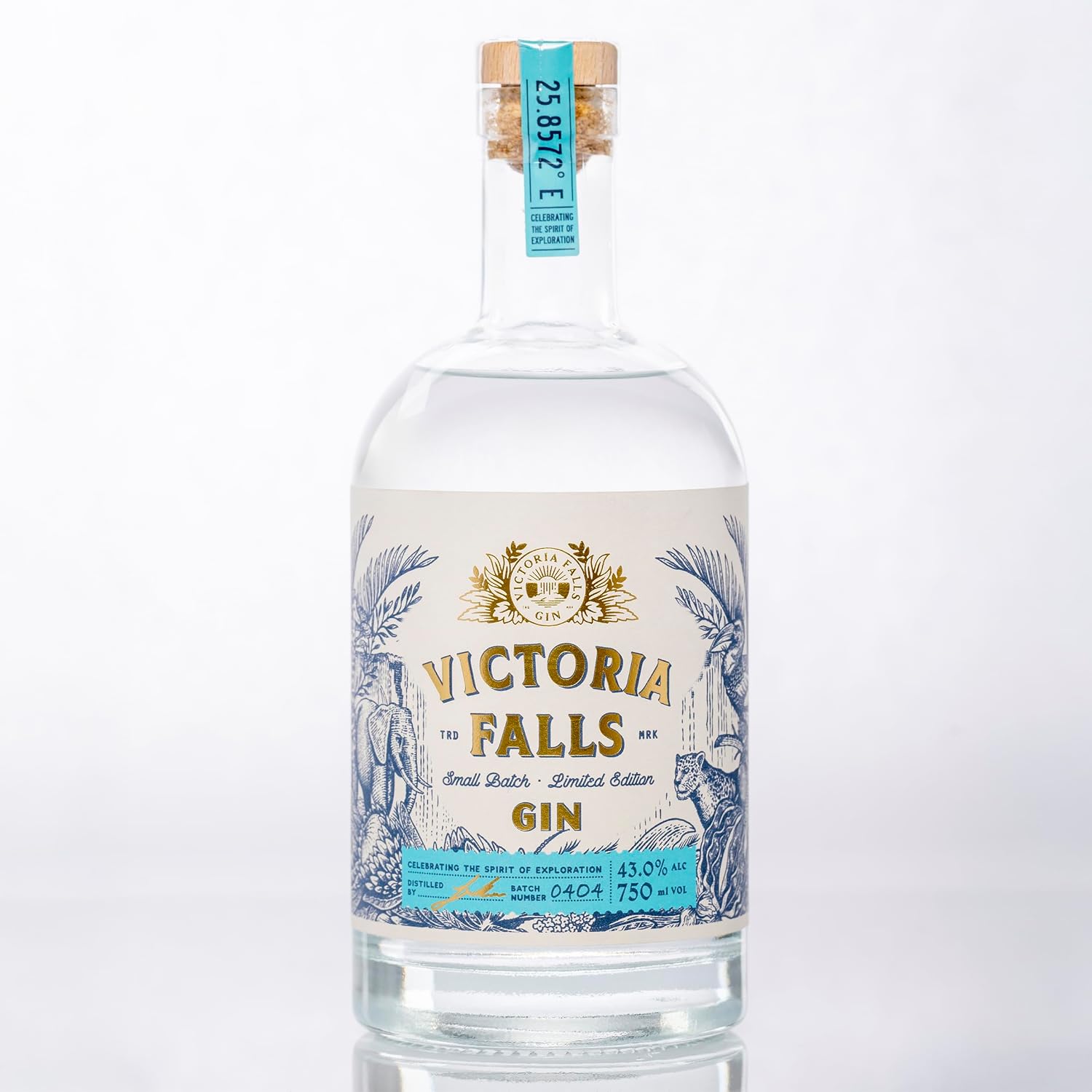 Victoria Falls Gin - 43% - 700 ml Original Premium Gin from Zimbabwe African Gin Fruit Floral and Spicy