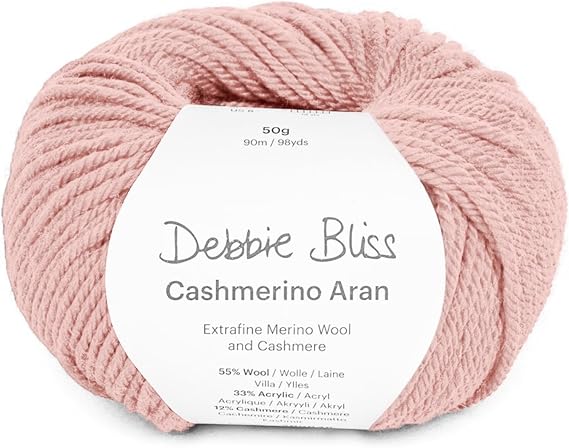 Debbie Bliss Cashmerino Aran Yarn 1.76oz/50g, 98yds/90m - Machine Washable