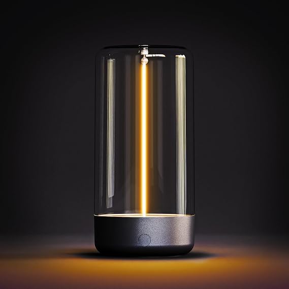 Sunco Rechargeable Magnetic Filament LED Table Lamp, 2700K Soft White | 55LM, 1W, USB-C Charging, 3-Step Dimming, Cordless Portable Light for Nightstands, Desks, Bedrooms and Camping