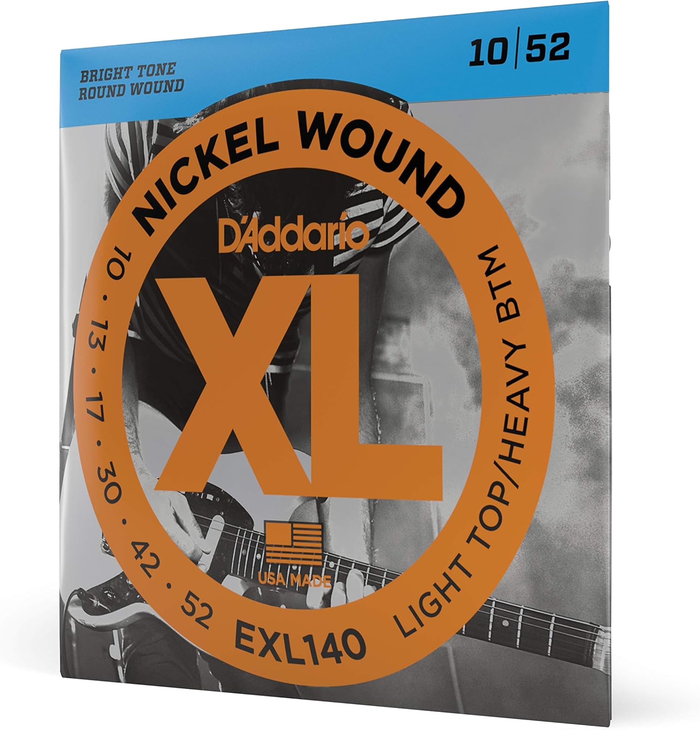 Daddario Exl140 Elektro Gitar Tel Seti, Xl, 10-52, Light TopHeavy