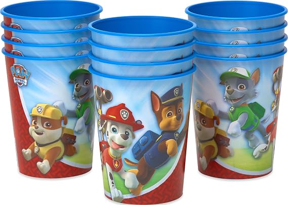 American Greetings Paw Patrol Party Supplies, 16 oz. Reusable Plastic Party Cups (12-Count)