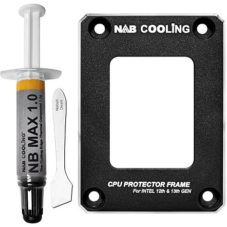 Intel LGA 1700 Contact Frame for 12th/13th Gen Fully Fitted Pressure Plate CPU Bracket w/Thermal Paste (NBF-1213)