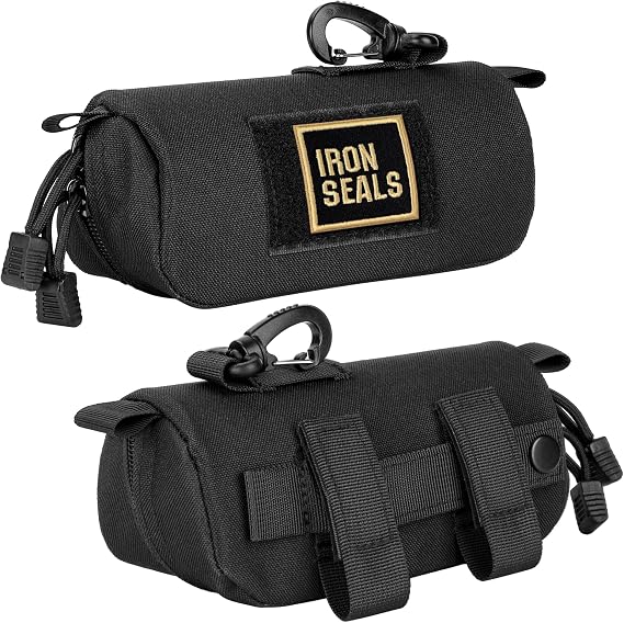 Extra Large Tactical Molle Sunglasses Case Anti-Shock Semi-hard Clamshell Glasses Case, X-Large