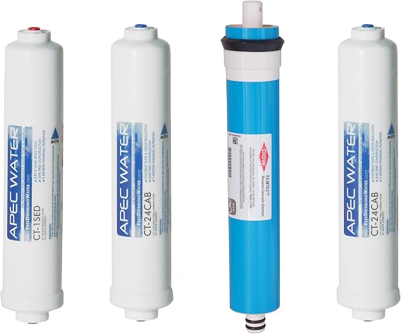 APEC Water Replacement Filter Set, 90 GPD, Countertop RO System