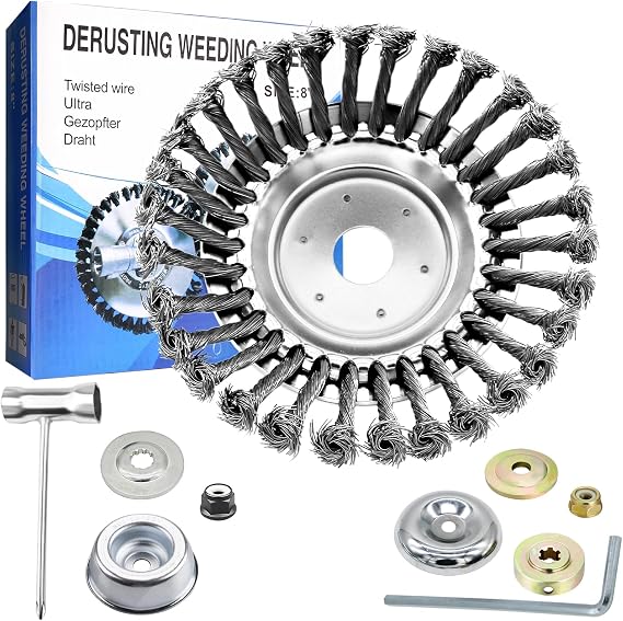 8 Inch Unbreakable Wired Trimmer Blade, Steel Wire Trimmer Head