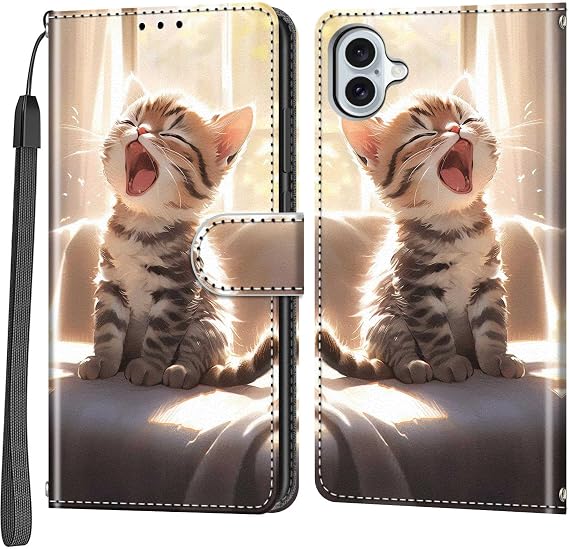 Case Wallet for iPhone 16 Plus, Cat