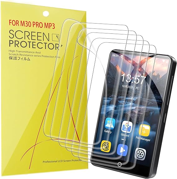 Lamshaw Compatible for Oilsky MP3 Player Screen Protector, [6 Pack] Full Coverage TPU Clear Film Compatible for Oilsky M303 Pro MP3 Player-4.0" (TPU-6 Pack)