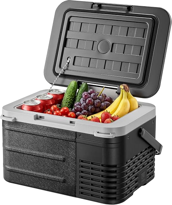 EKOJUCE 12V Refrigerator 11QT Portable Freezer Electric Cooler