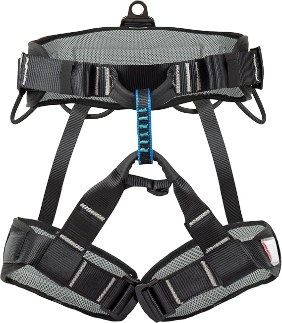 Zeluga 15-292 Professional Arborist Climbing Harness - High Strength Fall Protection Half Body Safety Harness with Heavy-Duty Nylon Webbing, Ideal for Tree Work, Rock Climbing, Construction, Black