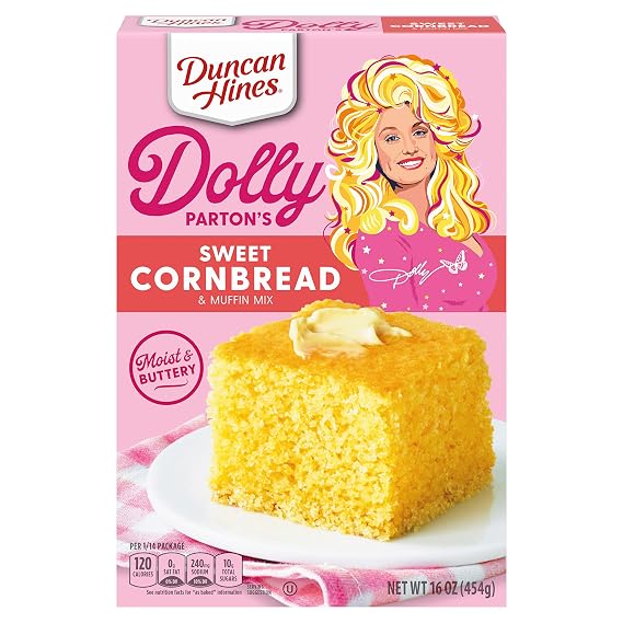 Duncan Hines Dolly Parton's Sweet Cornbread & Muffin Mix, 16 oz.