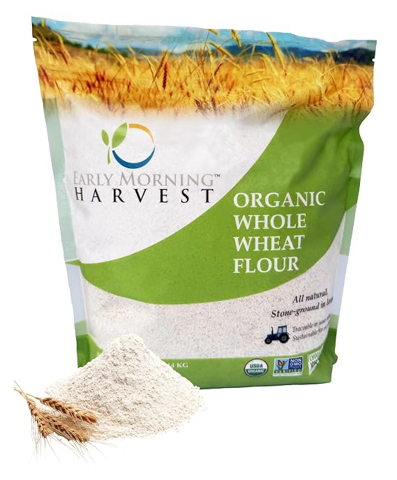 Early Morning Harvest Organic Whole Wheat Flour-64 Ounces (4 lbs)