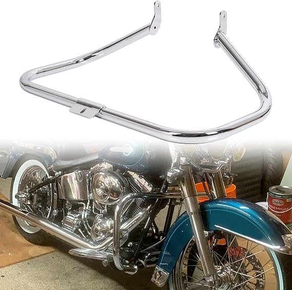 ECOTRIC Engine Guard Highway Crash Bar Compatible with 2000-2017 Harley