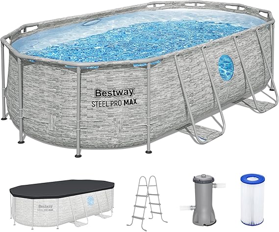 Bestway Steel Pro MAX Splashview 14 x 8'2 x 39.5 Above Ground Pool Set