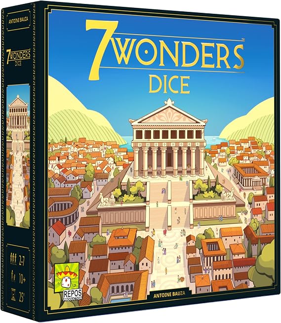 Asmodee | 7 Wonders: Dice | Strategy Family Game | Ages 10+ | 3-7 Players | 30 Minutes Playing Time