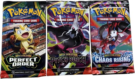 Pokemon Trading Card Game Random Sealed 3 Booster Packs 100% Authentic