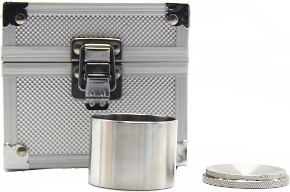 Huanyu QBB- 50ml Paint Density Specific Gravity Cups 50cc/ml Stainless steel Liquid Pycnometer for Paintwork