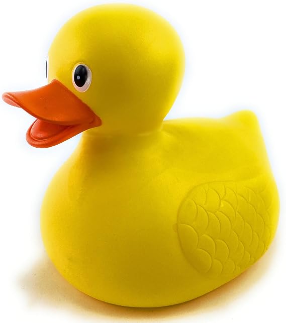 Mtty's Toy Stop Large Rubber Duck (9" x 6.5" x 7.5") Perfect for Bathtime, Pools, Etc.