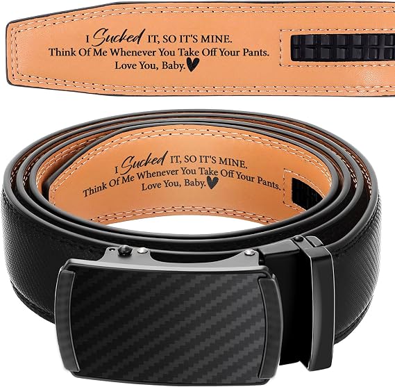 I Sucked It So Its Mine Belt for Men