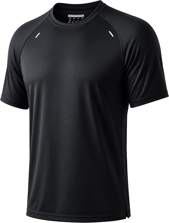 Men's Workout Shirts Short Sleeve Dry Fit Lightweight Athletic Shirt Running Gym Active Tee