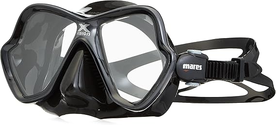 Mares X-Vision Scuba Mask - Black/Black