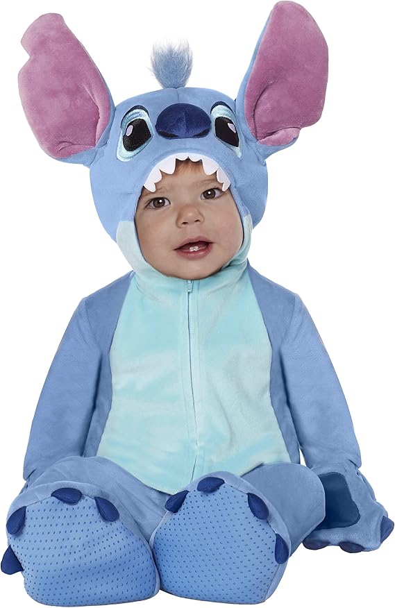 Spirit Halloween Lilo and Stich Baby Stitch Union Suit Costume | Officially Licensed | Disney | Onesie Outfit