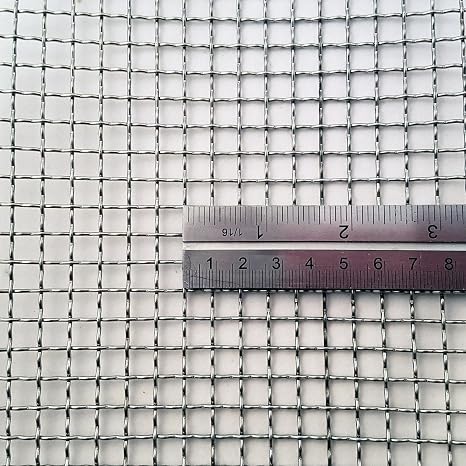 Woven Wire Mesh, 3 mesh (Stainless Steel 304L) 7.3mm Aperture by Inoxia Cut Size: 30cmx30cm