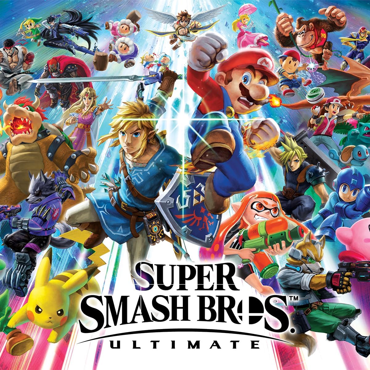 CINEMAFLIX Super Smash Bros - Ultimate Game POSTER - Measures 12 x 12 inches