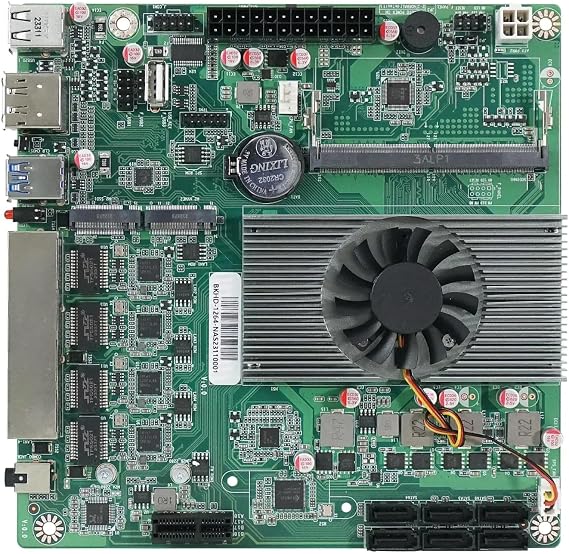 N100 Industrial Motherboard NAS 4 Cores 4 Threads Low Power Processor 4x2.5G i226 Network M.2 Slot 6xSATA DP HDMI 2.0 PCIE ×1 .1*M2_ SSD NVME/NGFF+ 1*M.2_ NVME