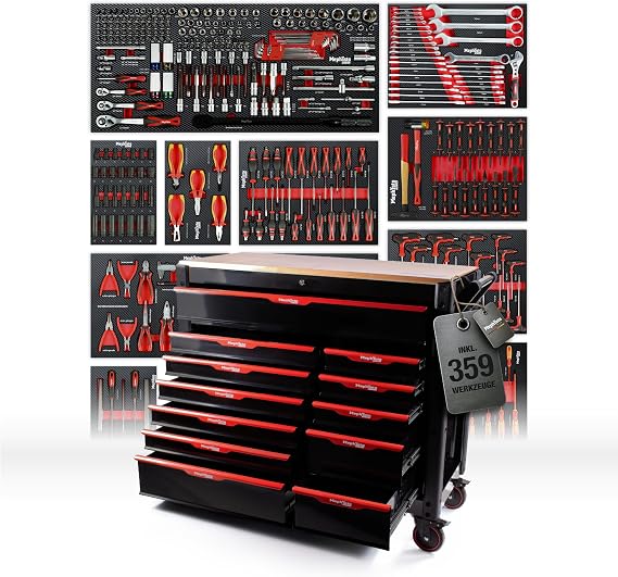 Mephisto Pro-Line Tool Trolley Big Workshop Trolley Filled 12 Drawers