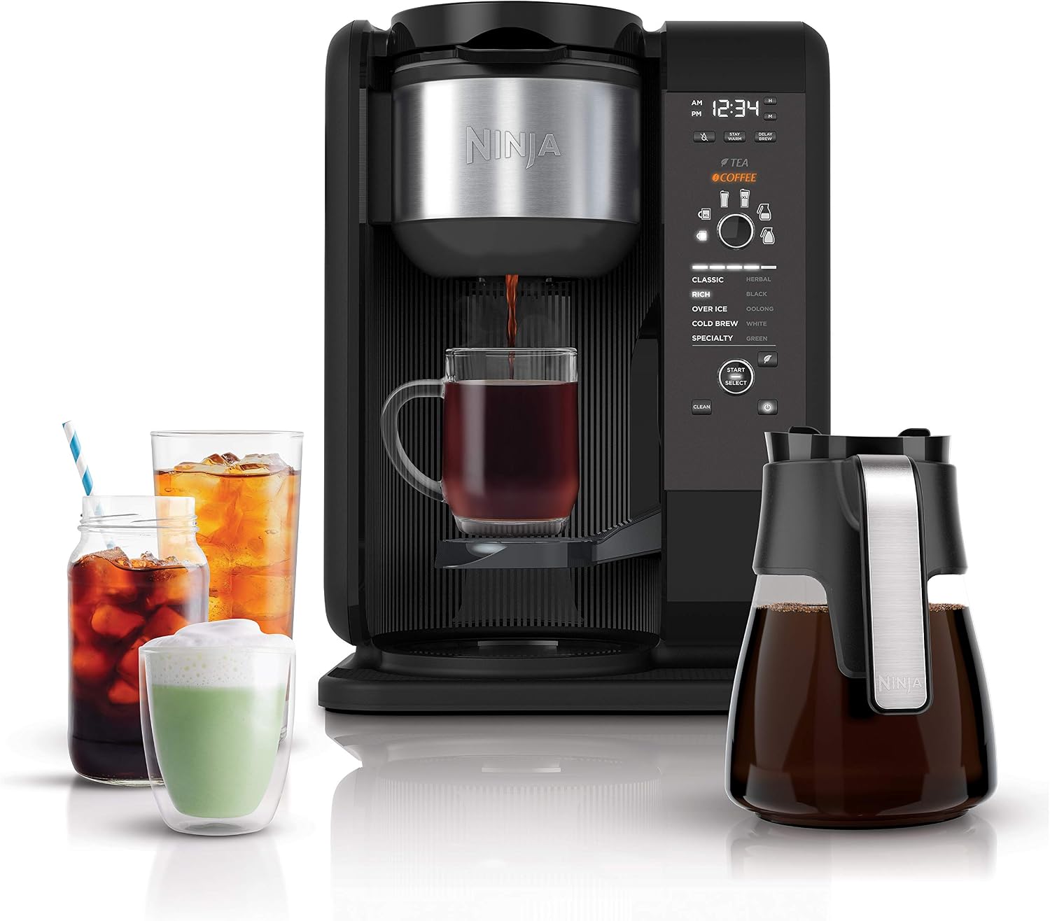 Ninja CP307 Hot and Cold Brewed System, Tea & Coffee Maker, with Auto-iQ, 6 Brew Sizes