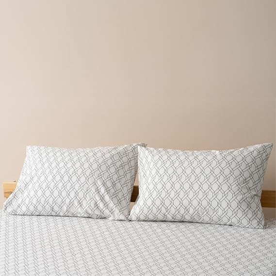 Soley | Mix & Match | Limoges |%100 Pamuklu 2’li Yastık Kılıfı Seti Beyaz