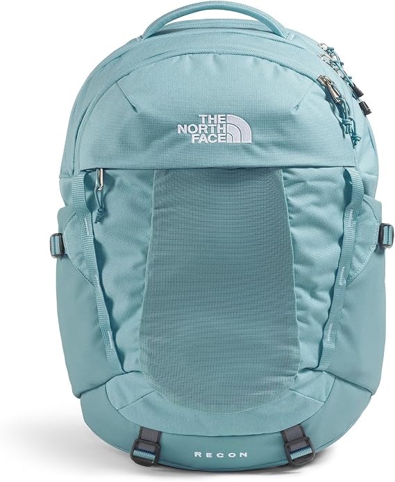 THE NORTH FACE Women's Recon Everyday Laptop Backpack | Commuter Bag, 16" Laptop Sleeve, Water Repellent, Women-specific Fit, Blue Eclipse Light Heather/Blue Eclipse, One Size, Recon Everyday Laptop