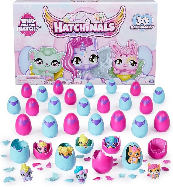 Hatchimals Alive Collectibles 30 Egg Mystery Value Pack - Mini Figures Ultimate Cracking Set: Who Will You Hatch - Stocking Stuffer Pack -30 Unique Figures, Party Favors, Pack (Age 3+)