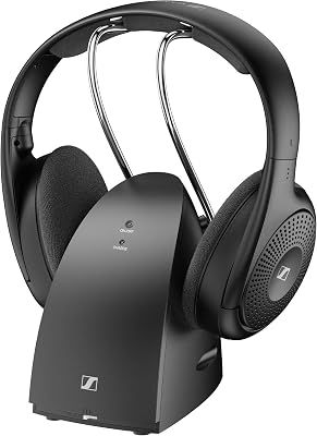 Sennheiser RS 120 Wireless TV Headphones - Crystal-Clear Sound, Lightweight, Easy Controls, 60m Range