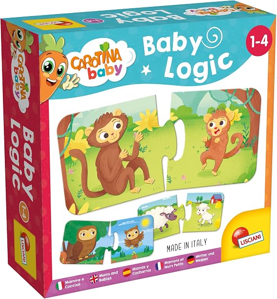 Lisciani Carotina Baby Logical Matching Puzzle For Kids, Mums And Babies-80038
