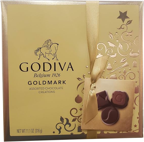 Godiva 27Piece Belgium Boxed Assorted Chocolates, 11.1 Oz